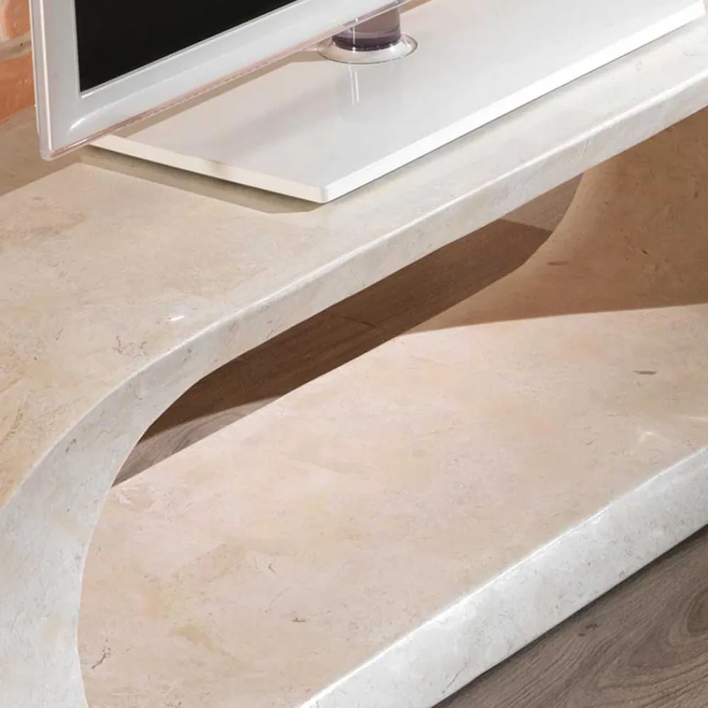 Wohnen Tv & Hifi-Möbel|Lowboards<TV Tisch Filicudia in Creme Weiß