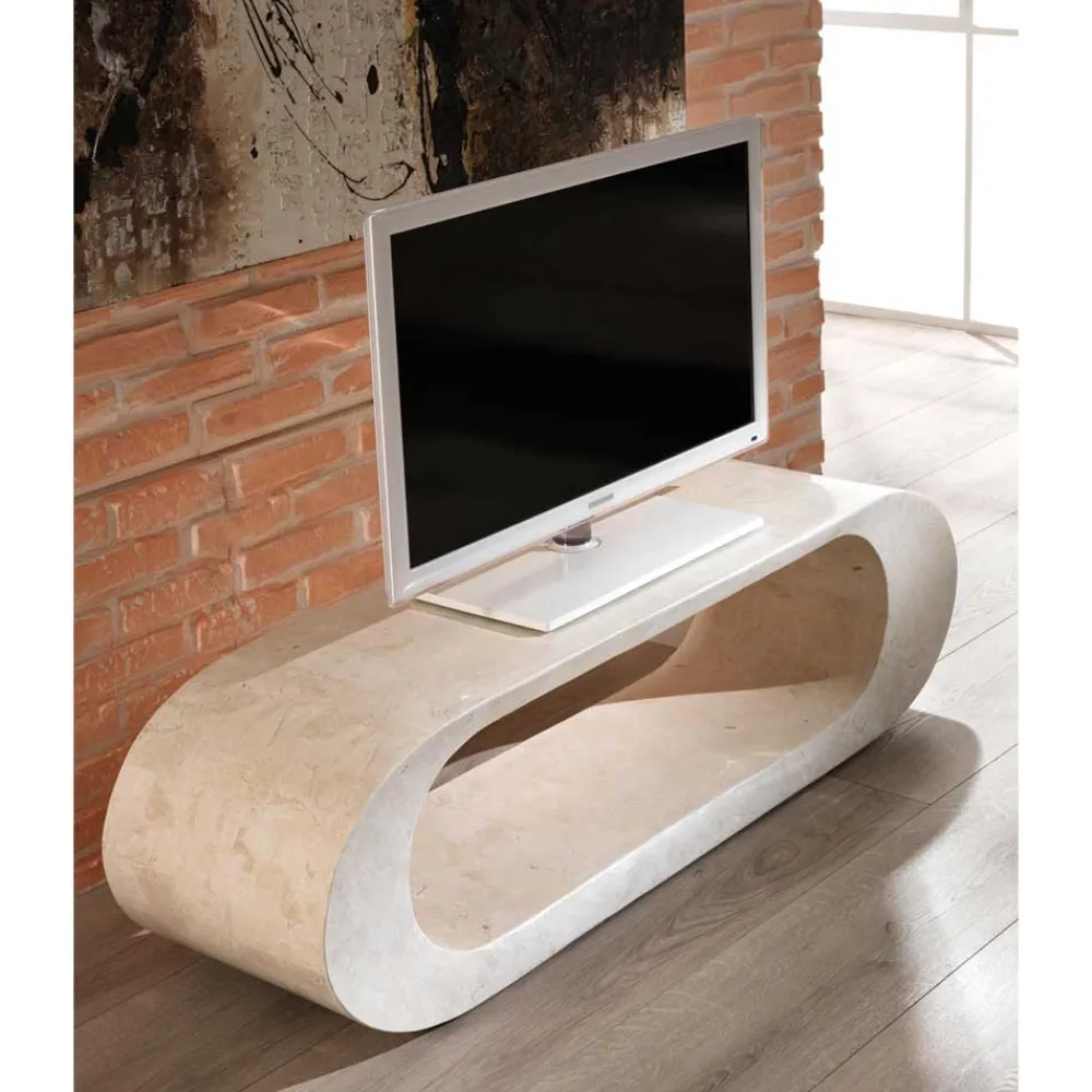 Wohnen Tv & Hifi-Möbel|Lowboards<TV Tisch Filicudia in Creme Weiß