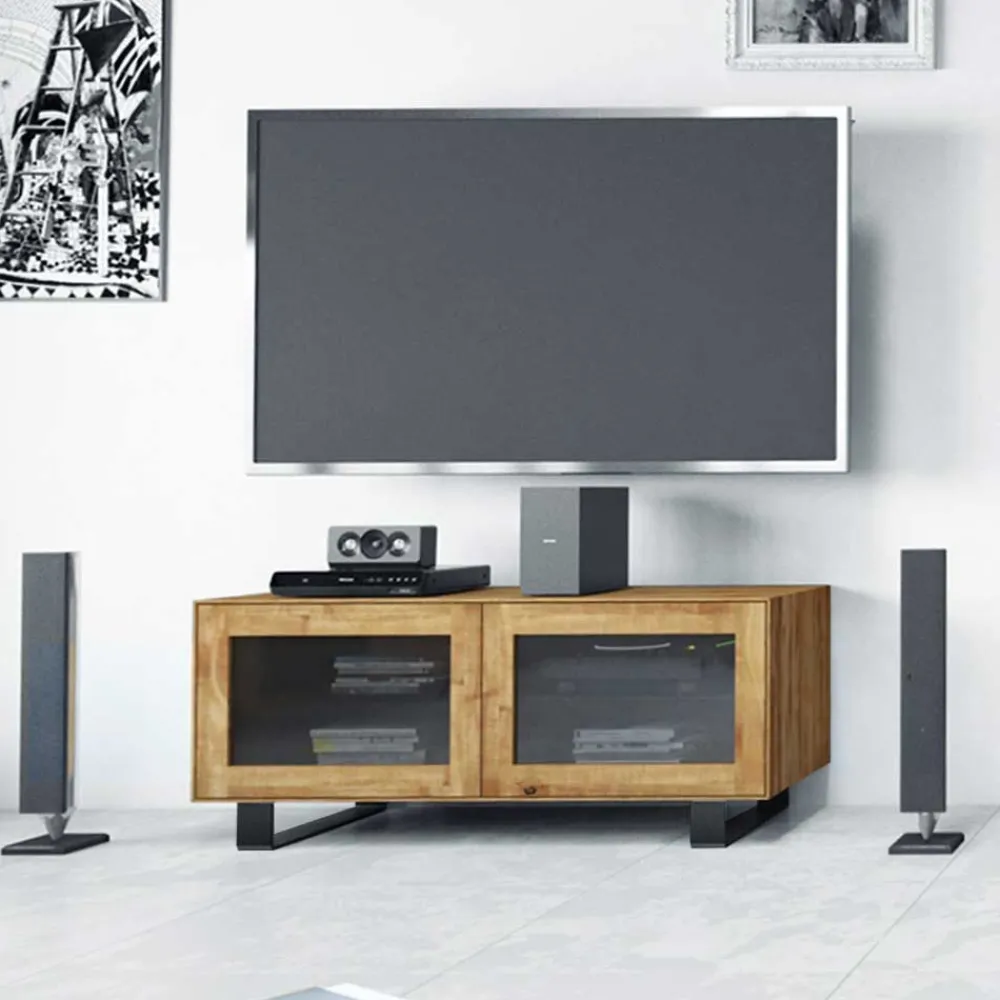 Wohnen Tv & Hifi-Möbel|Lowboards<TV Tisch Manzey aus Wildeiche Massivholz
