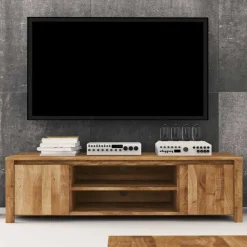 Wohnen Tv & Hifi-Möbel|Lowboards<TV Tisch Nadalia aus Wildeiche Massivholz