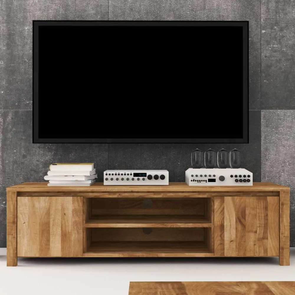 Wohnen Tv & Hifi-Möbel|Lowboards<TV Tisch Nadalia aus Wildeiche Massivholz