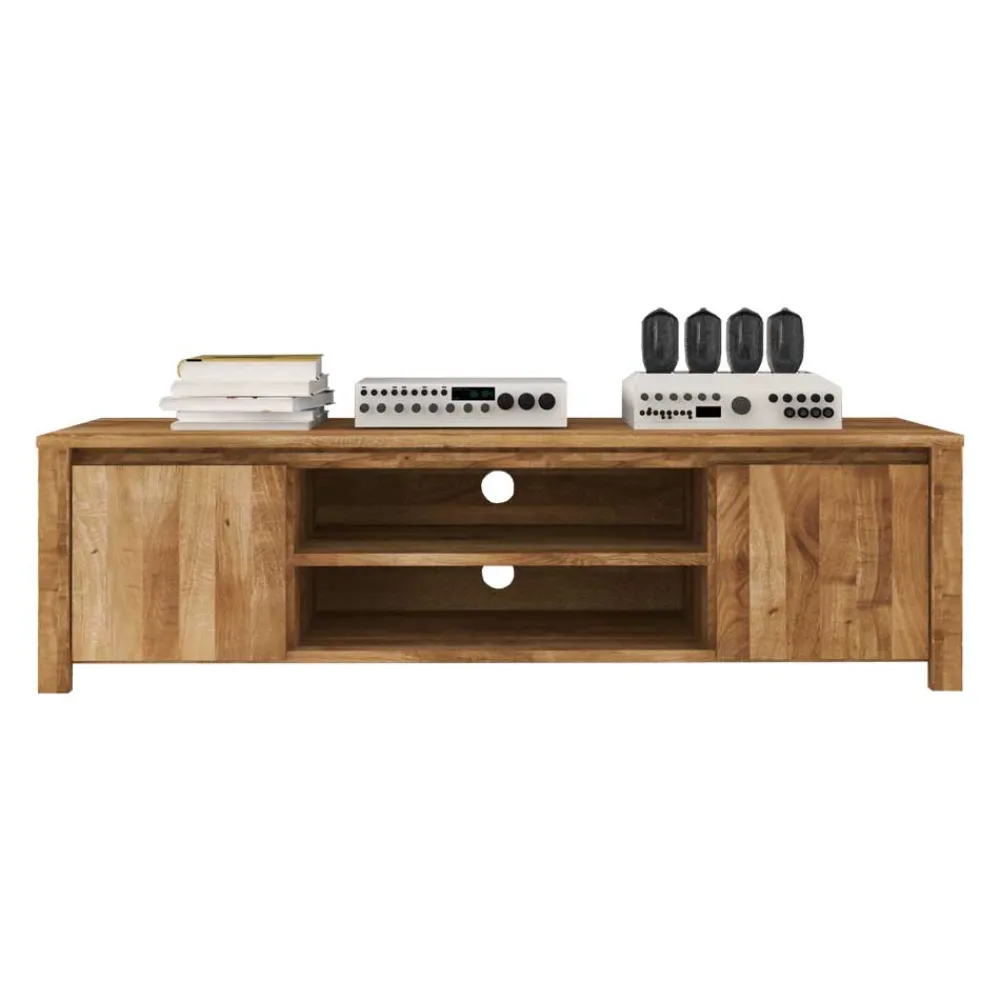 Wohnen Tv & Hifi-Möbel|Lowboards<TV Tisch Nadalia aus Wildeiche Massivholz
