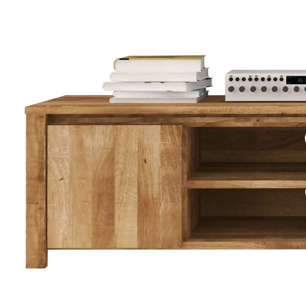 Wohnen Tv & Hifi-Möbel|Lowboards<TV Tisch Nadalia aus Wildeiche Massivholz