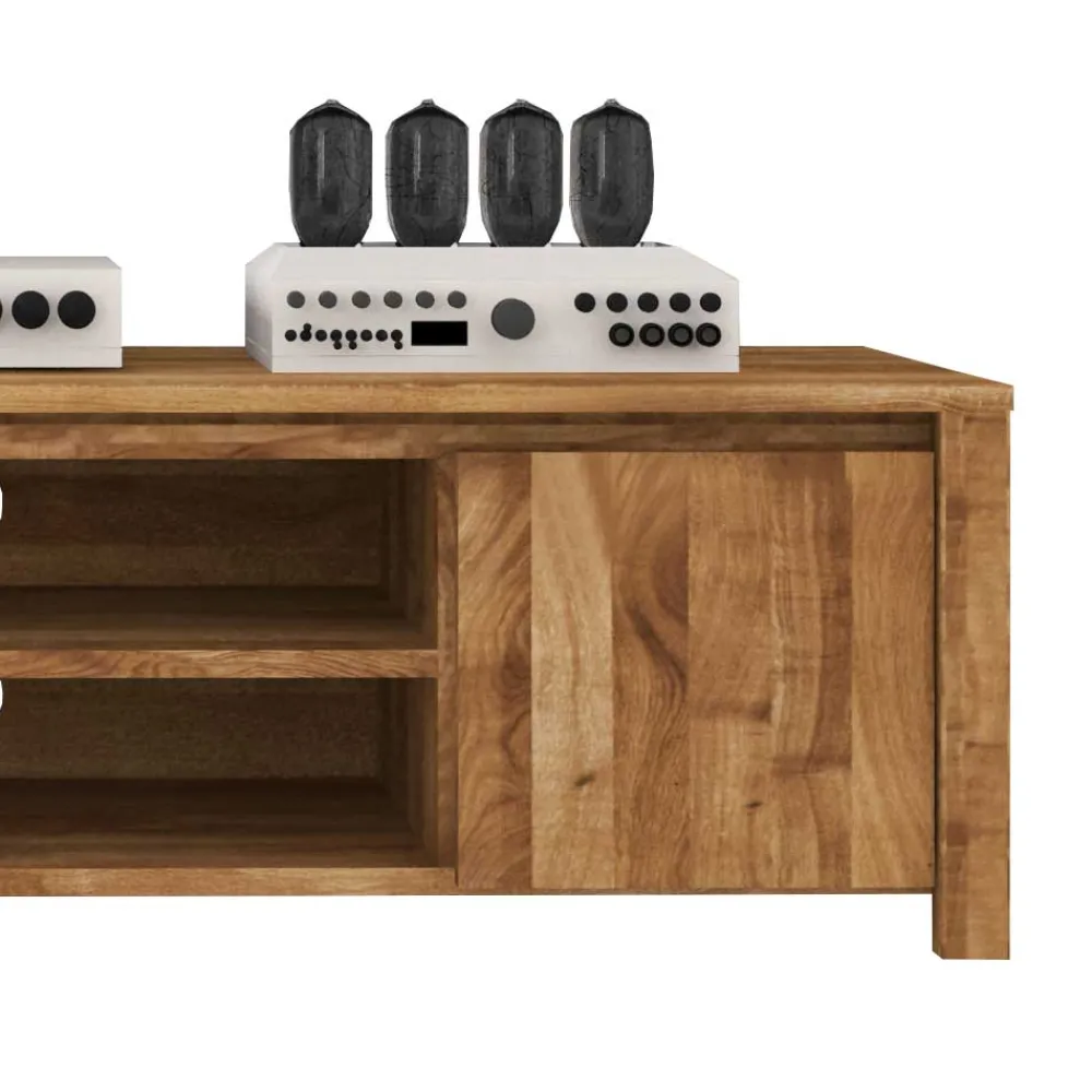 Wohnen Tv & Hifi-Möbel|Lowboards<TV Tisch Nadalia aus Wildeiche Massivholz
