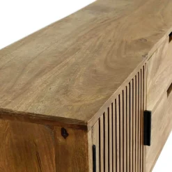 Wohnen Tv & Hifi-Möbel|Lowboards<TV Unterschrank aus Mangoholz in Sandfarben - Baina