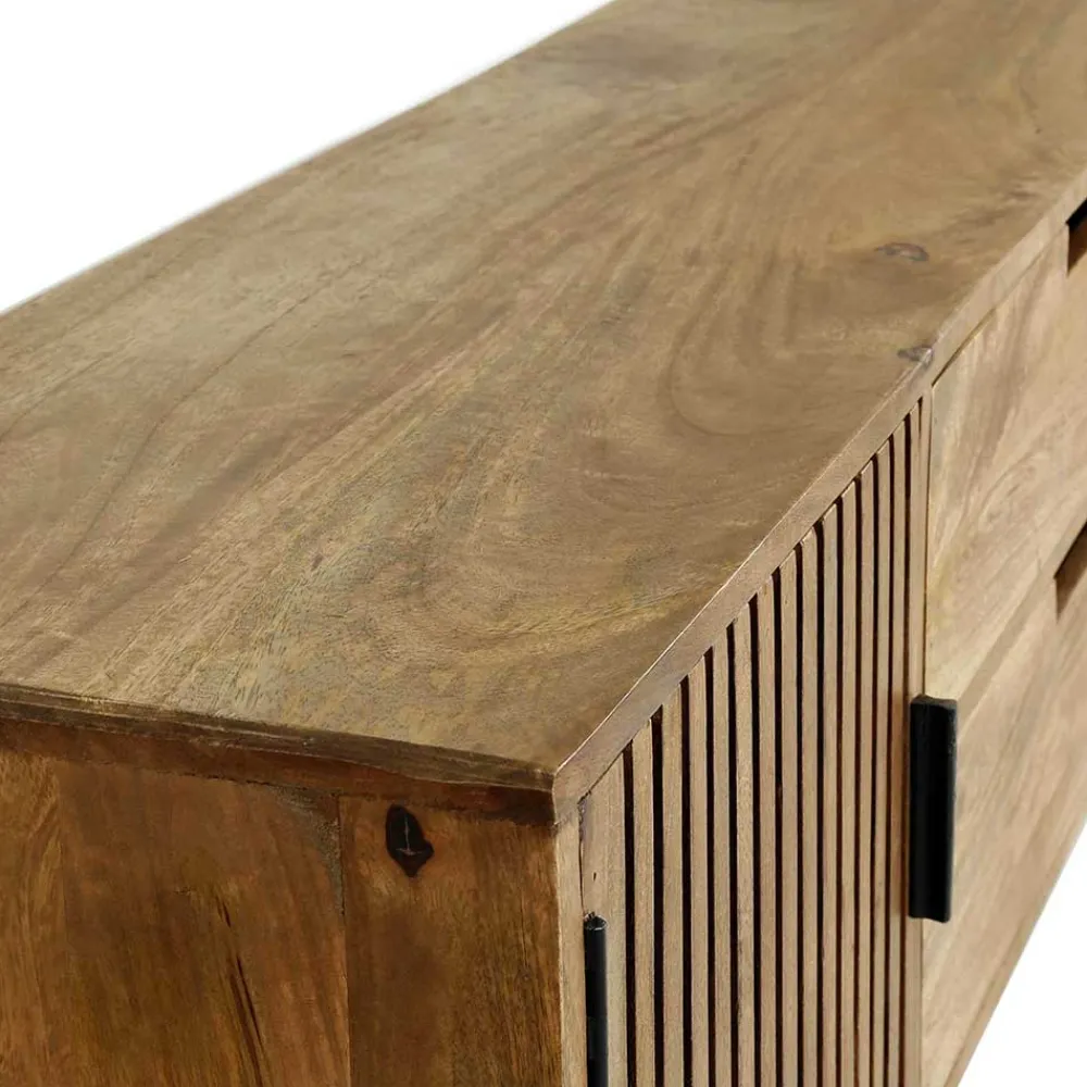 Wohnen Tv & Hifi-Möbel|Lowboards<TV Unterschrank aus Mangoholz in Sandfarben - Baina