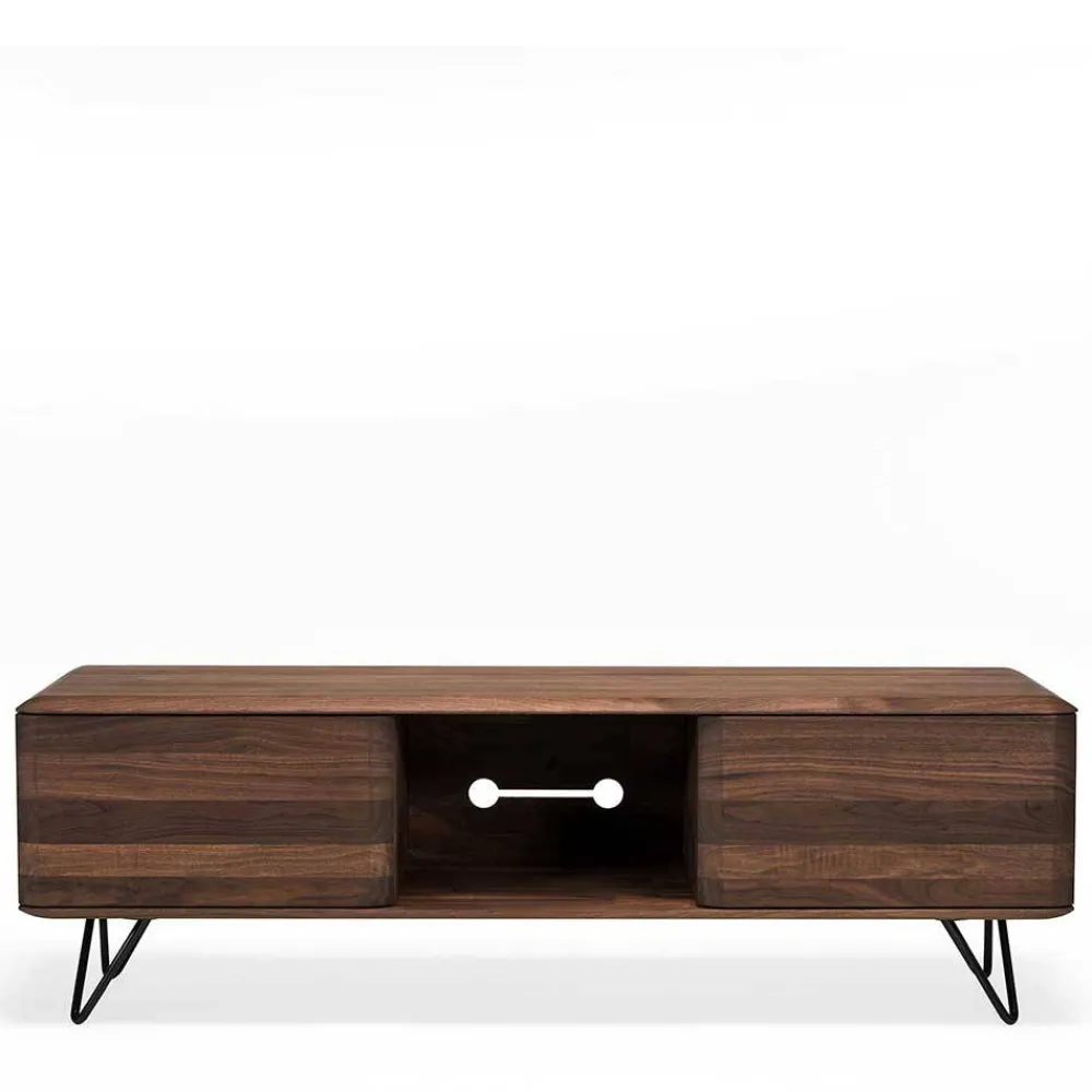 Wohnen Tv & Hifi-Möbel|Lowboards<TV Unterschrank aus Nussbaum Massivholz - Rivossa