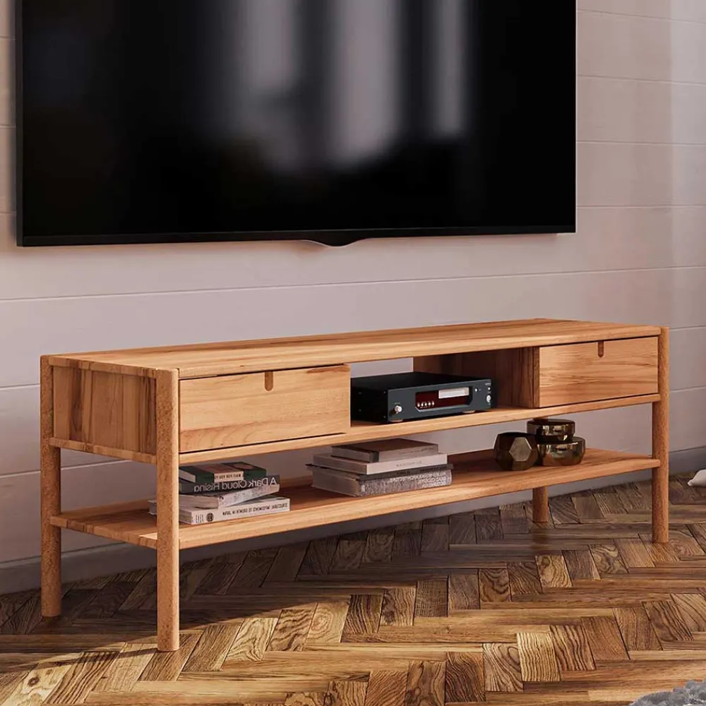 Wohnen Tv & Hifi-Möbel|Lowboards<TV Unterschrank aus Wildbuche Massivholz - Indrya