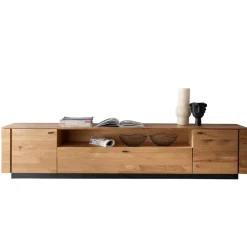 Wohnen Tv & Hifi-Möbel|Lowboards<TV Unterschrank aus Wildeiche mit Metallgriffen - Ilfred