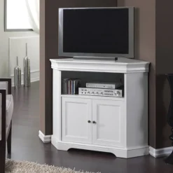 Wohnen Tv & Hifi-Möbel<TV Unterschrank für Ecke in Weiß - Zarinas