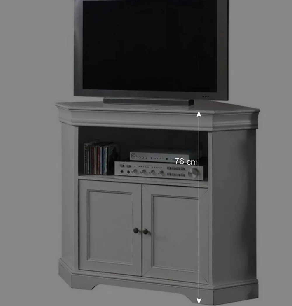 Wohnen Tv & Hifi-Möbel<TV Unterschrank für Ecke in Weiß - Zarinas