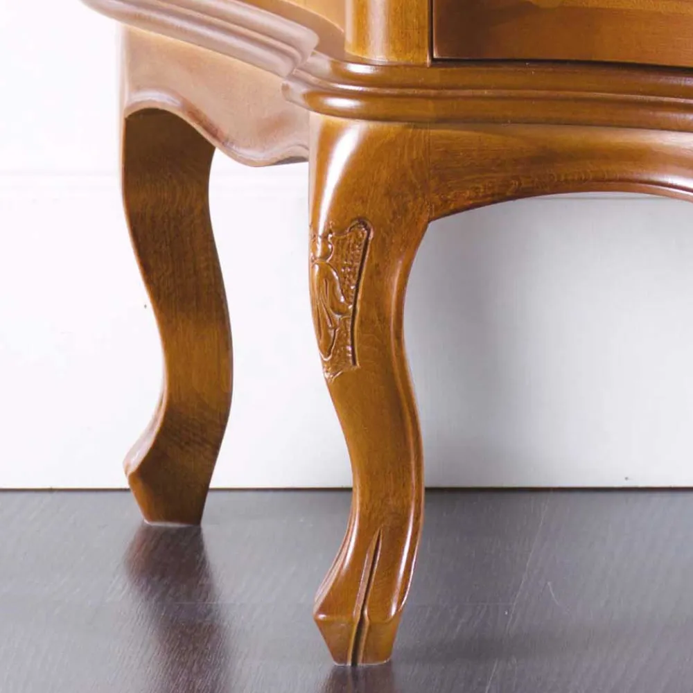 Wohnen Tv & Hifi-Möbel|Lowboards<TV Unterschrank im Barock Stil Dentro Nussbaumfarben