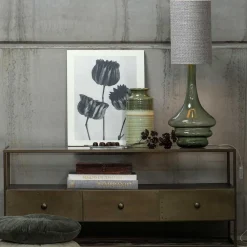 Wohnen Tv & Hifi-Möbel|Lowboards<TV Unterschrank in Altmessing Metall - Liviano