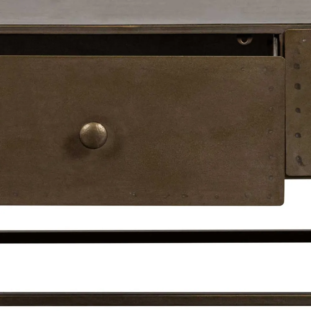 Wohnen Tv & Hifi-Möbel|Lowboards<TV Unterschrank in Altmessing Metall - Liviano
