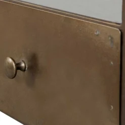 Wohnen Tv & Hifi-Möbel|Lowboards<TV Unterschrank in Altmessing Metall - Liviano