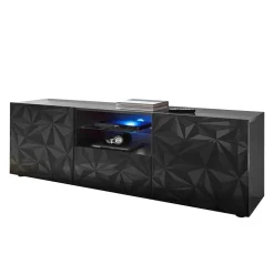 Wohnen Tv & Hifi-Möbel|Lowboards<TV Unterschrank in Anthrazit Hochglanz - Kuriasna