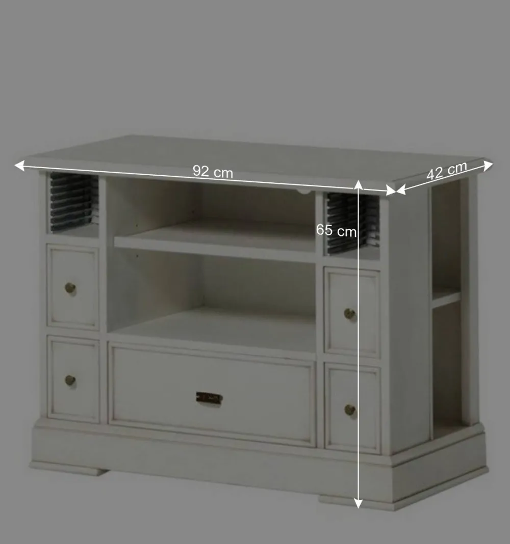 Wohnen Tv & Hifi-Möbel|Lowboards<TV Unterschrank in Antikweiß - Annot