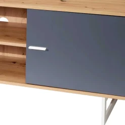 Wohnen Tv & Hifi-Möbel|Lowboards<TV Unterschrank in Eiche Optik mit Grau - Flurin