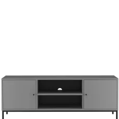 Wohnen Tv & Hifi-Möbel|Lowboards<TV Unterschrank in Grau mit Schwarz - Lagista