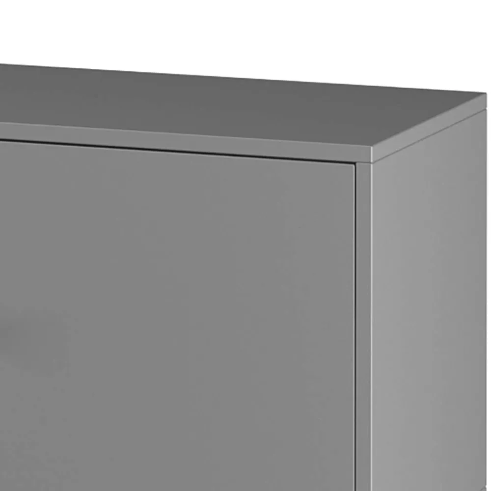 Wohnen Tv & Hifi-Möbel|Lowboards<TV Unterschrank in Grau mit Schwarz - Lagista