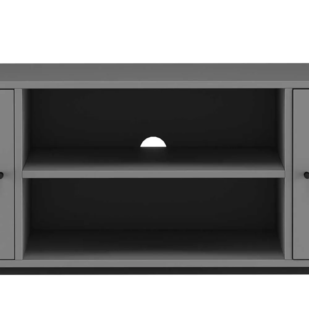 Wohnen Tv & Hifi-Möbel|Lowboards<TV Unterschrank in Grau mit Schwarz - Lagista