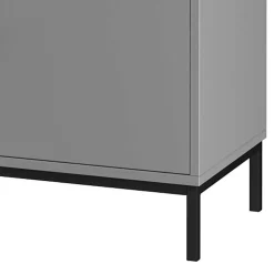 Wohnen Tv & Hifi-Möbel|Lowboards<TV Unterschrank in Grau mit Schwarz - Lagista