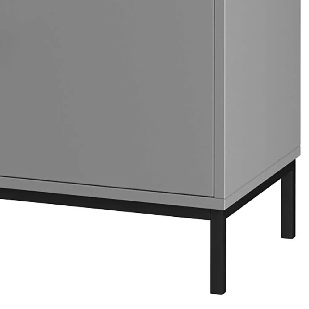 Wohnen Tv & Hifi-Möbel|Lowboards<TV Unterschrank in Grau mit Schwarz - Lagista