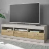 Wohnen Tv & Hifi-Möbel|Lowboards<TV Unterschrank in Hellgrau & Zinneiche NB - Lioscas