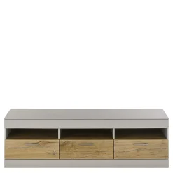 Wohnen Tv & Hifi-Möbel|Lowboards<TV Unterschrank in Hellgrau & Zinneiche NB - Lioscas