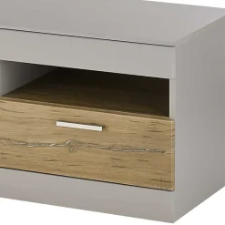 Wohnen Tv & Hifi-Möbel|Lowboards<TV Unterschrank in Hellgrau & Zinneiche NB - Lioscas
