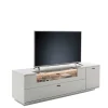 Wohnen Tv & Hifi-Möbel|Lowboards<TV Unterschrank in Lichtgrau mit Wildeiche - Apulco
