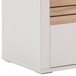 Wohnen Tv & Hifi-Möbel|Lowboards<TV Unterschrank in Lichtgrau mit Wildeiche - Ballina