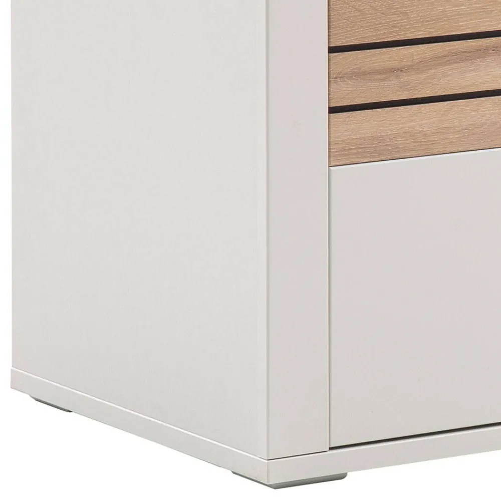 Wohnen Tv & Hifi-Möbel|Lowboards<TV Unterschrank in Lichtgrau mit Wildeiche - Ballina