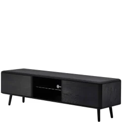 Wohnen Tv & Hifi-Möbel|Lowboards<TV Unterschrank in Schwarz aus Eiche - Arathan