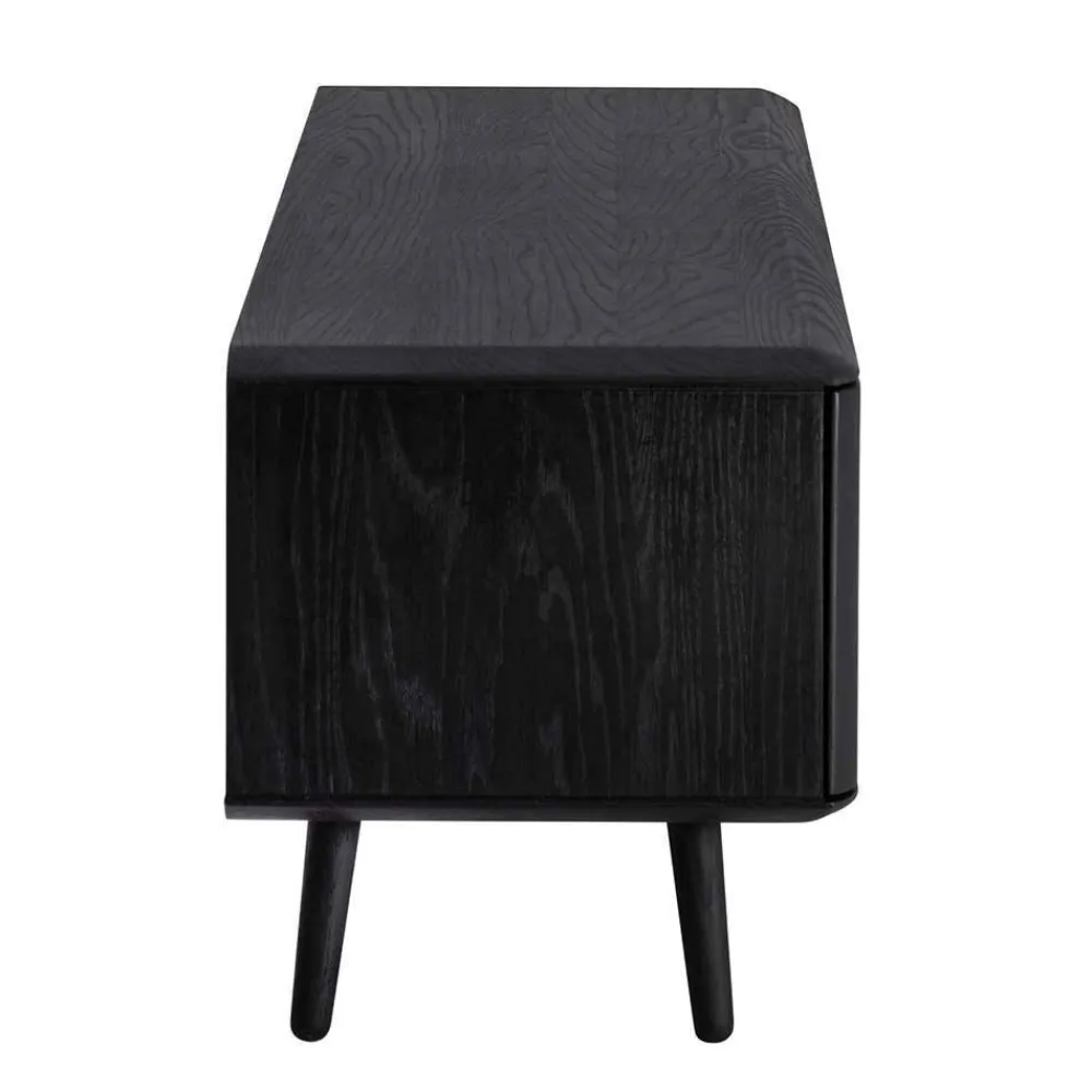 Wohnen Tv & Hifi-Möbel|Lowboards<TV Unterschrank in Schwarz aus Eiche - Arathan