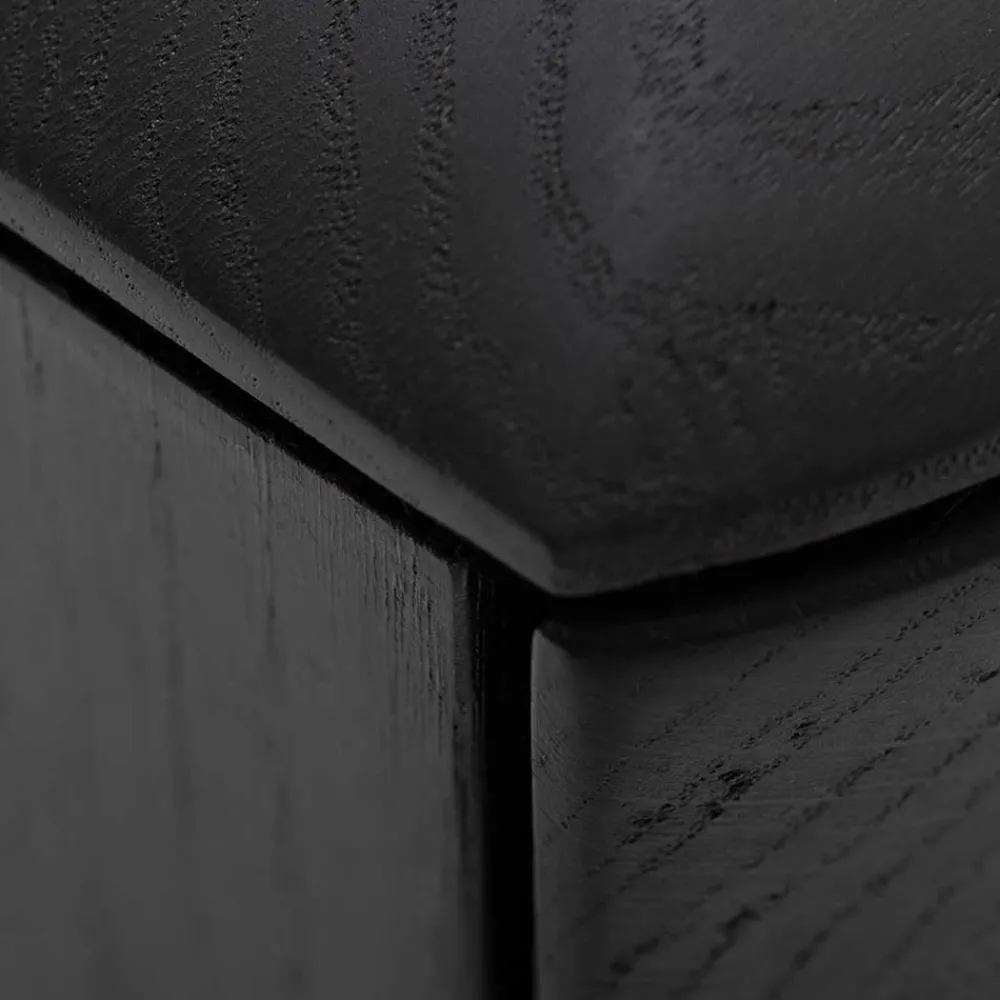 Wohnen Tv & Hifi-Möbel|Lowboards<TV Unterschrank in Schwarz aus Eiche - Arathan
