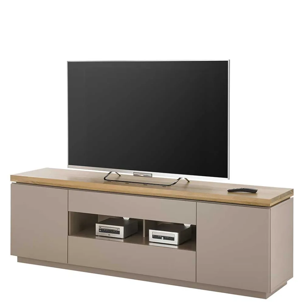 Wohnen Tv & Hifi-Möbel|Lowboards<TV Unterschrank in Taupe & Akazie - Anja