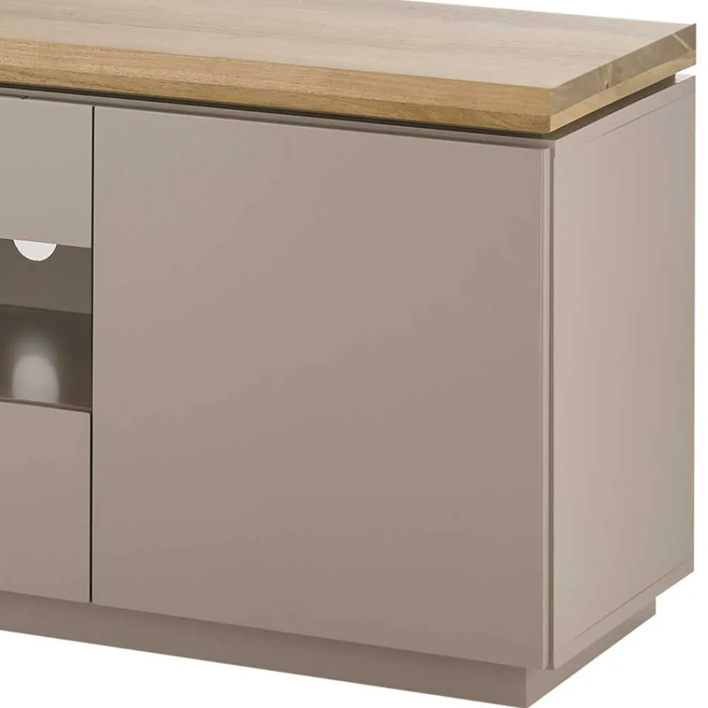 Wohnen Tv & Hifi-Möbel|Lowboards<TV Unterschrank in Taupe & Akazie - Anja