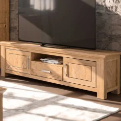 Wohnen Tv & Hifi-Möbel|Lowboards<TV Unterschrank in Wildeiche teilmassiv - Ladressa