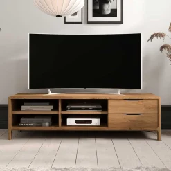 Wohnen Tv & Hifi-Möbel|Lowboards<TV Unterschrank mit vier Fächern und zwei Schubladen - Laida