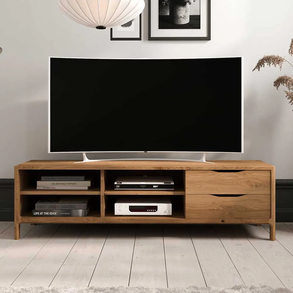 Wohnen Tv & Hifi-Möbel|Lowboards<TV Unterschrank mit vier Fächern und zwei Schubladen - Laida