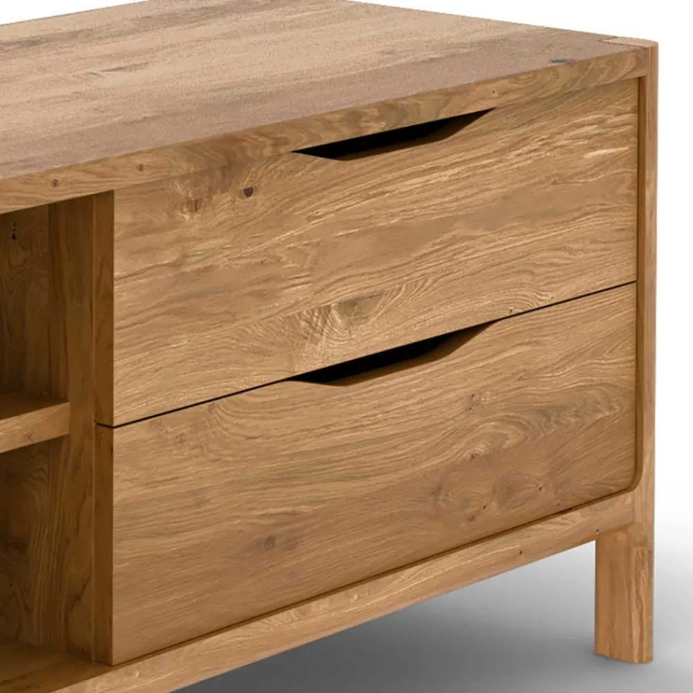 Wohnen Tv & Hifi-Möbel|Lowboards<TV Unterschrank mit vier Fächern und zwei Schubladen - Laida