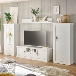 Wohnen Wohnwände<TV Wohnwandkombination 295 cm breit - Liancos (vierteilig)