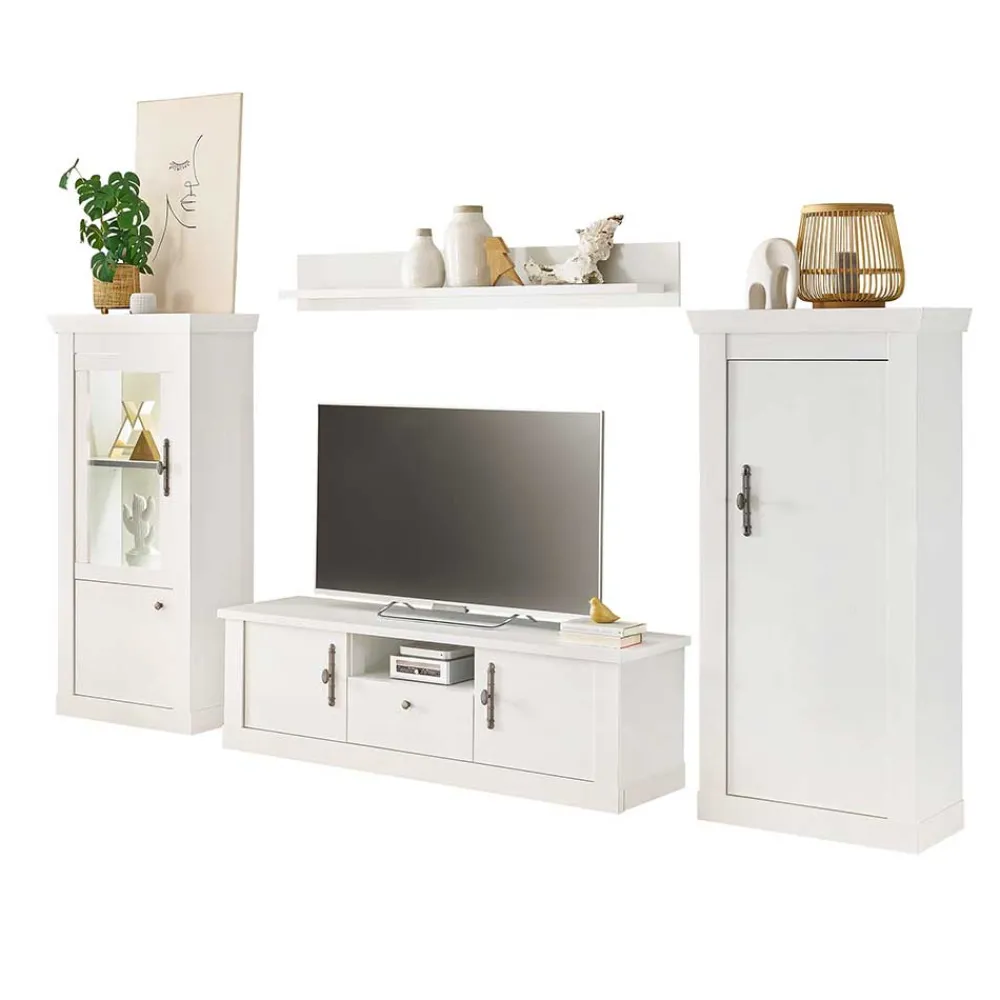 Wohnen Wohnwände<TV Wohnwandkombination 295 cm breit - Liancos (vierteilig)