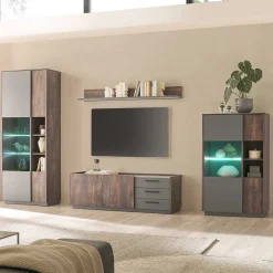 Wohnen Wohnwände<TV Wohwand Kombination modern - Mundo (vierteilig)