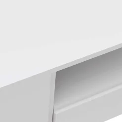 Wohnen Tv & Hifi-Möbel|Lowboards<TV-Board für die Ecke in Weiß & Gold - Patinca