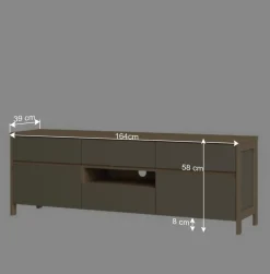 Wohnen Tv & Hifi-Möbel|Lowboards<TV-Board in Eukalyptus und Eiche Optik - Promo