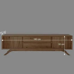 Wohnen Tv & Hifi-Möbel|Lowboards<TV-Kommode aus Wildeiche Massivholz - Fredellia