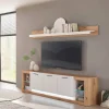 Wohnen Wohnwände<TV-Lowboard & Wandboard Set - Adejano (zweiteilig)