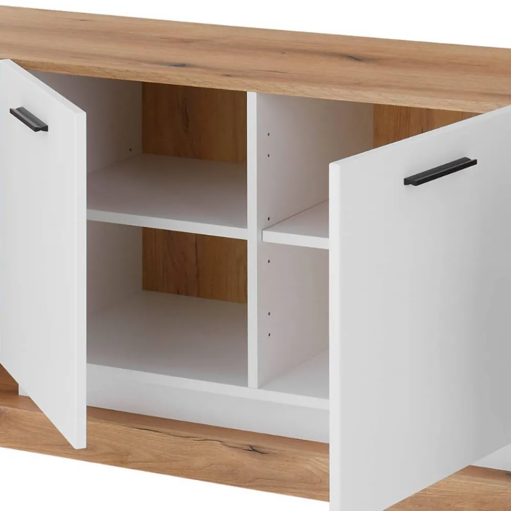 Wohnen Wohnwände<TV-Lowboard & Wandboard Set - Adejano (zweiteilig)